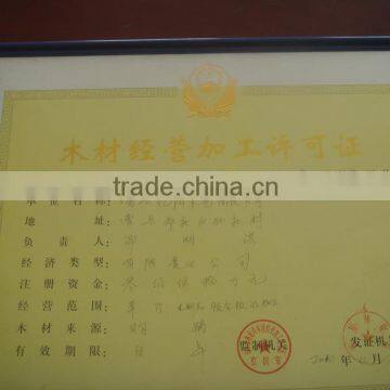 Timber processing license 