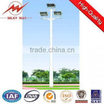 Hot dip galvanize 40m High Mast Light Pole with 1500w metal Halid lamp for flooding light