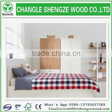 shandong supplier cheap wooden single cot bed