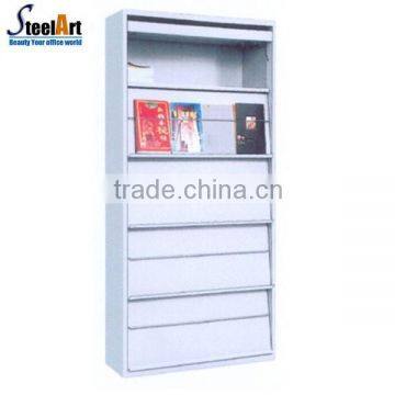 metal magazine shelf rack display