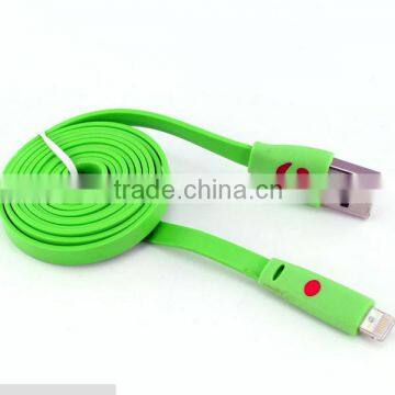 Hot Selling Slime USB Cable for iPhone 6 with LED Light