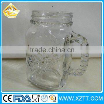 Alibaba high quality China cheap 480ml new design mason jar for sale