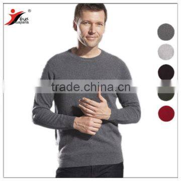 100% cashmere men's crewneck flat knitting sweater                        
                                                Quality Choice