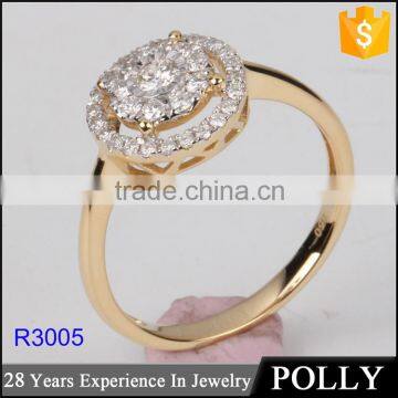 Fashion Design Jewelry Ring Pave Setting 925 Sterling Silver Ring Set Wholesale photo-2