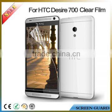 Wholesale Mobile Phone Accessory Clear Screen Protective Films/guard for HTC Desire 700