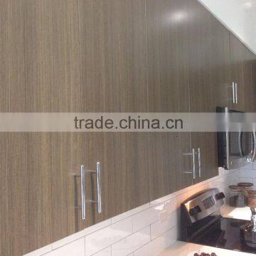 Teak veneered wall kitchen cabinet European style