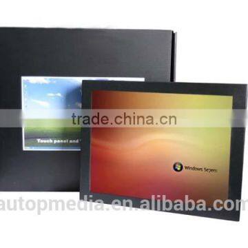 12 inch stand touch scree car LCD Monitor with TV, industrial, control and POS terminals.