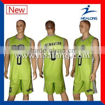 2014 sublimated cheap basketball uniforms with top quality