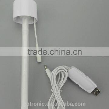 Mini Portable Bottle Cap Air Humidifier With USB Cable for Office Home, White photo-3