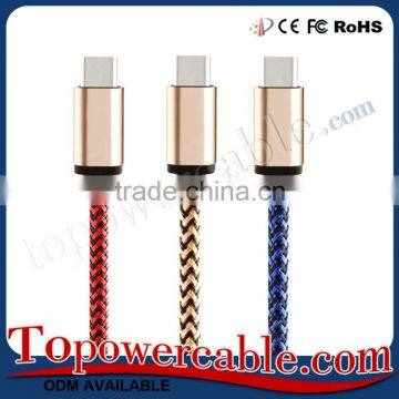 Braided Fabric Fast Charging USB 3.1 Type C Charging Braided Data Cable photo-6