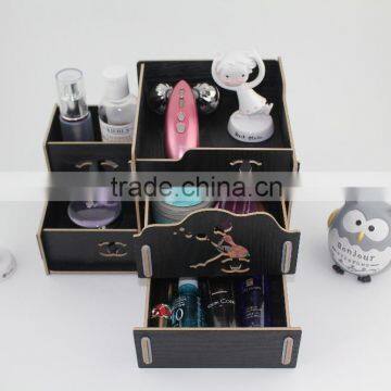 High quality Home Desktop DIY Wooden Storage Box