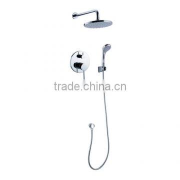 Concealed bathroom rain shower set