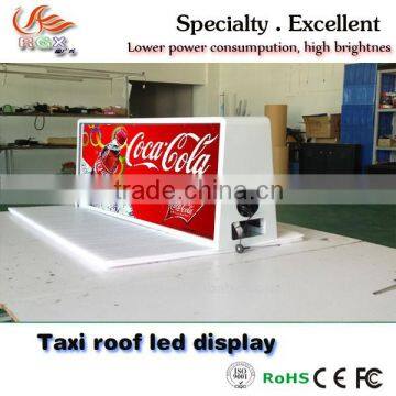 RGX Energy Saving Full Color HD LED Video Display Screen Taxi Top LED Display For Advertising