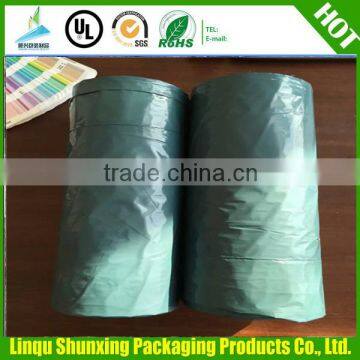 black disposable garbage bag / refuse sacks plastic trash garbage plastic rubbish bags flat bag on roll hdpe rubbish