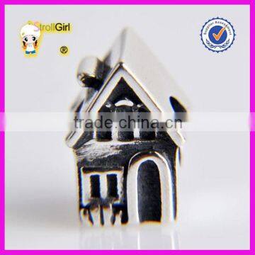 Lampwork European Charm BEADS Family House Charm Large Hole Beads