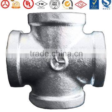 cast iron pipe fittings equal cross 180