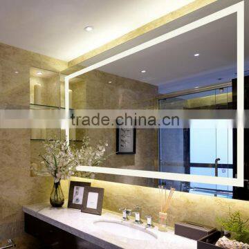 High Output 5050 SMD LEDs Frameless Lighted Mirror