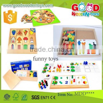 EN71 hot selling wooden kids funny toys OEM/ODM educational creative DIY toy for children