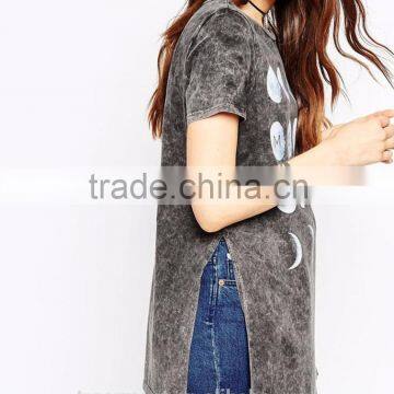 Moon Dust T-shirt Lady Fashion Dress Design Summer 2016 Apparel Supplier photo-3