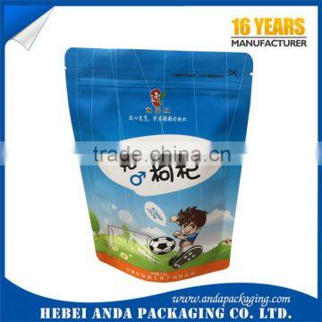 Top zip plastic food packaging bag stand up pouch for snack food packaging bag                        
                                                Quality Choice