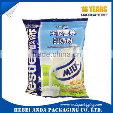 Custom milk powder packaging material/full cream milk powder bag/plastic packaging film roll/side gusset bag