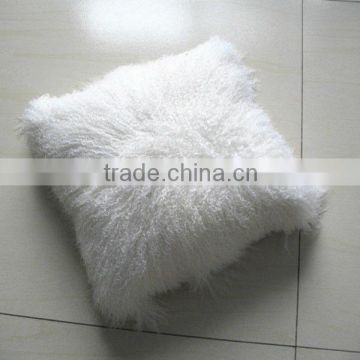 Long wool Genuine tibet lamb fur cushion cover wholesale