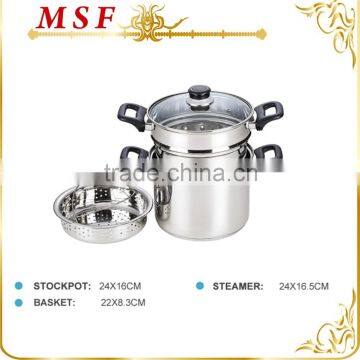 MSF-L3917 America Stainless Steel Pasta Steamer Pot Set photo-3