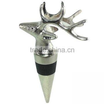 Zince Alloy Deer Wine Stopper Stag Head Wine Accessories