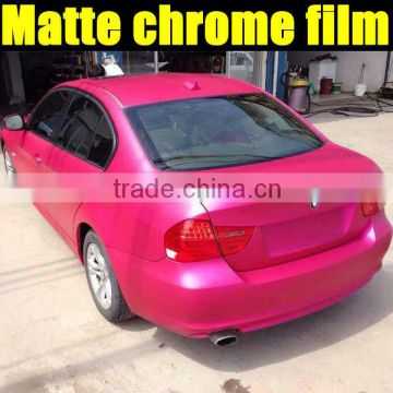 wholesale chrome matte red vinyl film