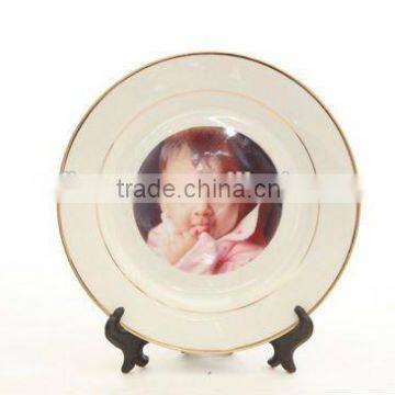 picture customized plate,decorative plate,photo frame plate