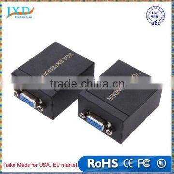 60M VGA Signal to RJ45 Signal Extender Transmitter + Receiver Set Single Ethernet Cable