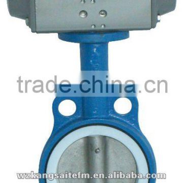 Pneumatic Butterfly Valve (Wafer), wafer butterfly valve, pneumatische Absperrklappe