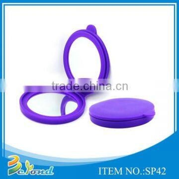 Fashion new style good quality pretty silicone cosmetic mirror