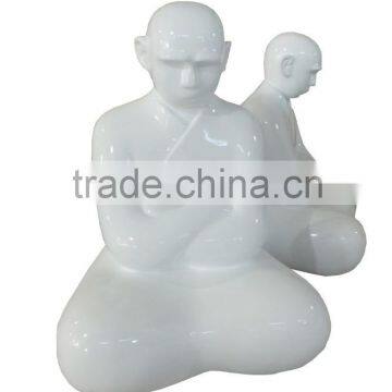 fiberglass monk statue