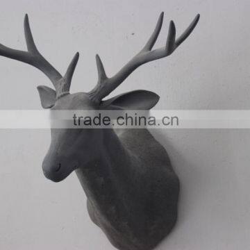 Deer Head Fiberglass Statue Animal Statues photo-2
