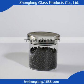New Products Fashion Design Transparent Jar Glass With Clip Glass Lid