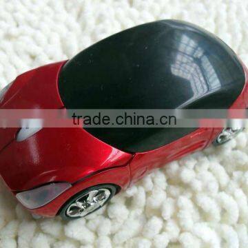 Red 2.4G car shape wireless mouse