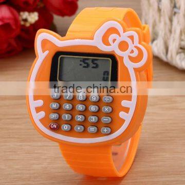 Lovely kt Children Wristwatch,Custom Silicone Wristwatch Fashion Wholesale