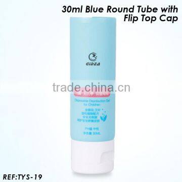 30ml blue round tube diameter 30mm round tube