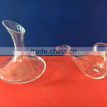 900ml and 690ml crystal glass decanters