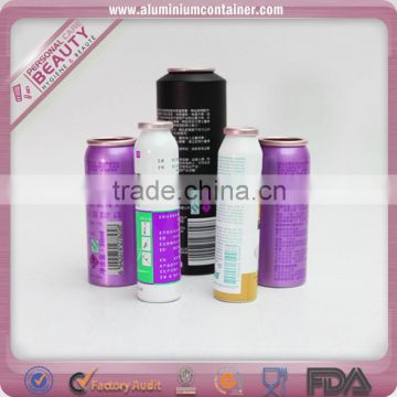 Recycled metal car paint aerosol spray can