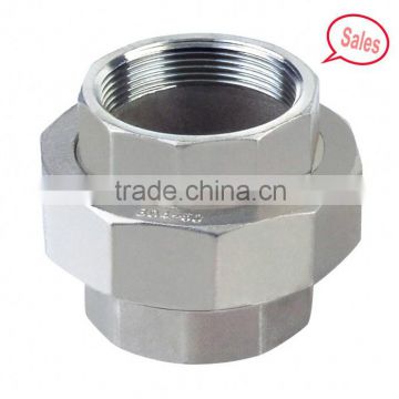 Stainless Steel Threaded Fitting, Union, 1/2 in G Female 1/2 in G Female