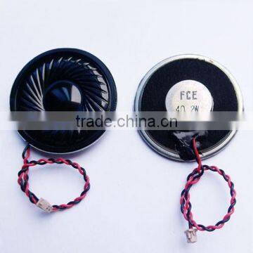 40mm 4ohm 2W mini round speaker with mylar cone