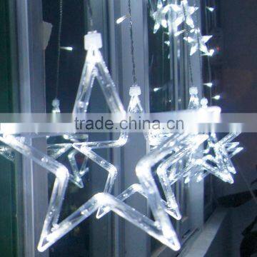 Stars LED Curtain Fairy String Lights Window Curtain Lamp Star Styled For Christmas, Parties, Wedding, Festival Decorations