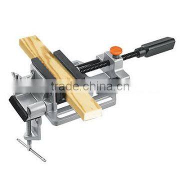 Quick release drill press vice with table mounting clamp