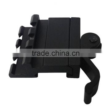 3-Slot Single Rail Angle Mount with Integral QD Lever Lock System