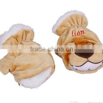 2015 new style Plush stuffed lovely bear gloves/ animal paw gloves