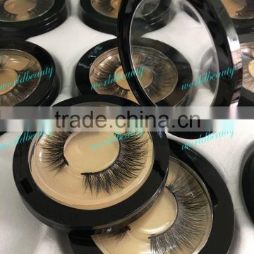 100% siberian luxury mink fur strip eyelashes