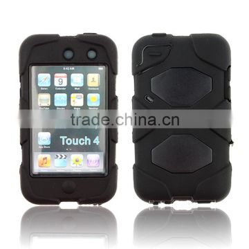 Heavy duty case for iPod touch 4 with screen protector and kickstand