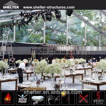 Elegant Waterproof White PVC Fabric Large Vinyl Tent With Side Wall Window Wedding Marquee Tent for Sale photo-3